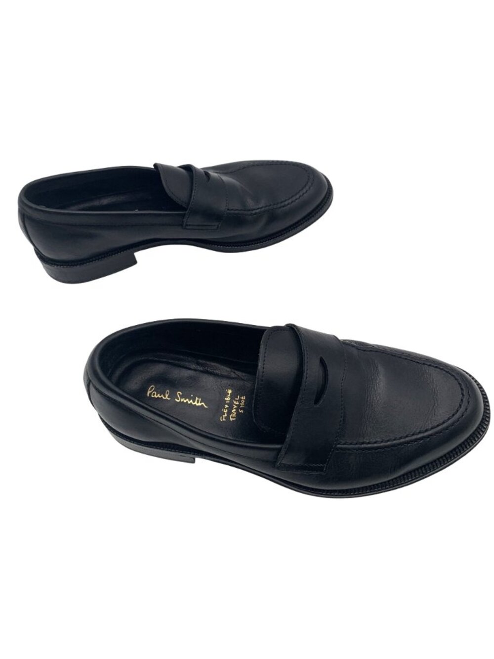 Paul Smith Black Leather Penny Loafers - Picture 4 of 10